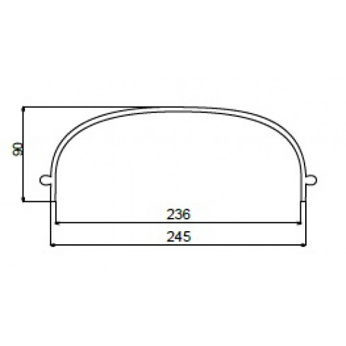 Крышка вакуумного бака Melasty (прозрачная) (⌀245 мм)