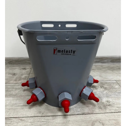 Ведро для выпойки ягнят 5 сосок, 8 л (Турция)