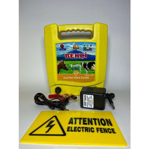 Генератор электрической изгороди желтый Bekci -9200В-6.9Дж, Турция