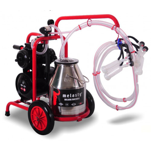 Доильный аппарат для коз, 2 подвески, силикон, бидон 30л нерж. сталь Меласти (Melasty) ТKKС 2-PS