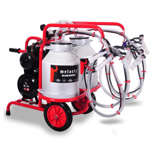 Доильный аппарат для овец, 2 подвески, силикон, 2 бидона по 30л алюминий Меласти (Melasty) TKKY 4-2 AS