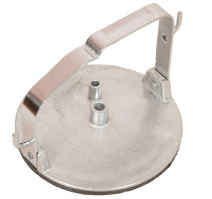 Крышка бака для доильного аппарата на 10л, 20л, 25л и 30 литров алюминий 2 отверстия Россия